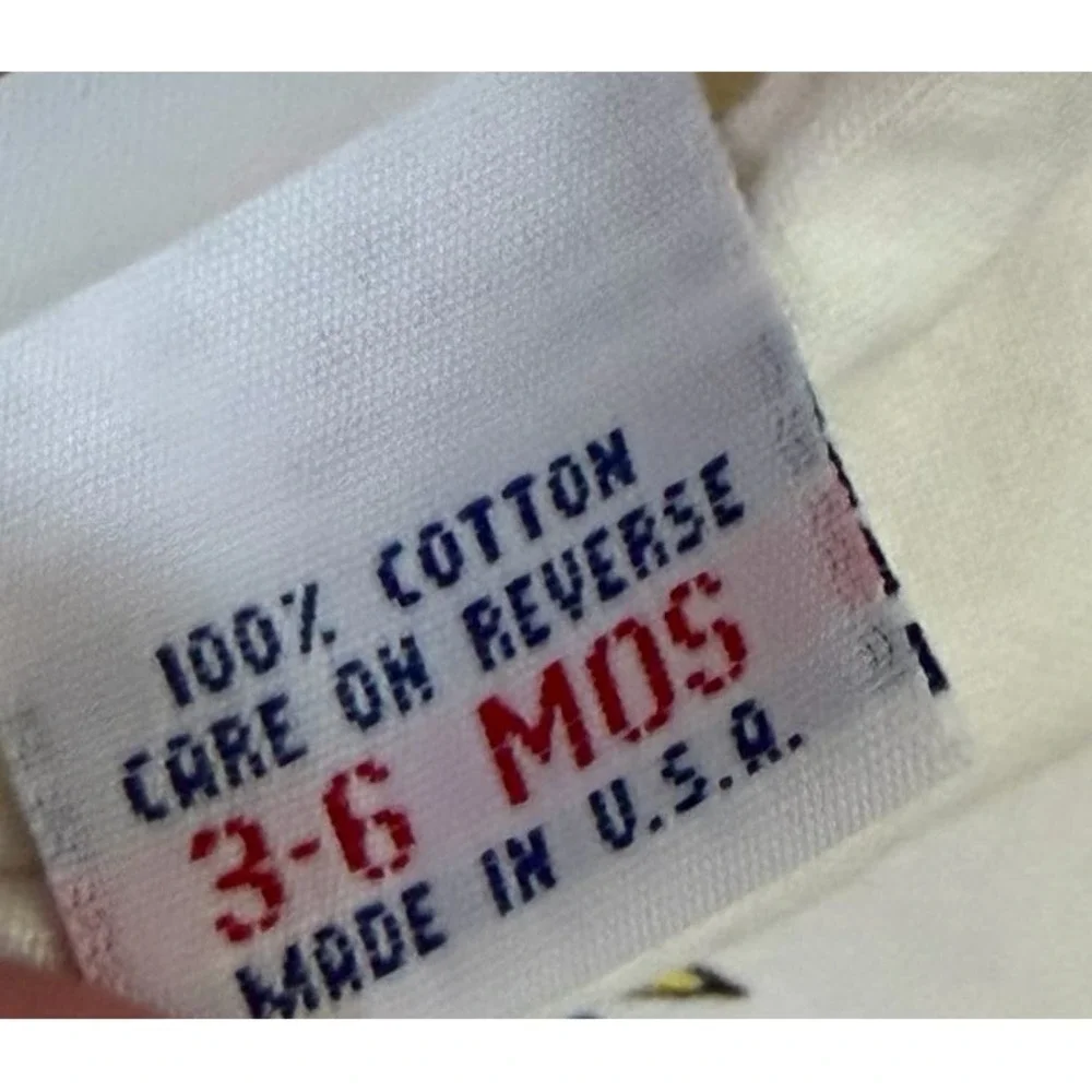 Vintage OshKosh Baby Romper 3-6‎ Months Birds Musical Print USA Made Bubble